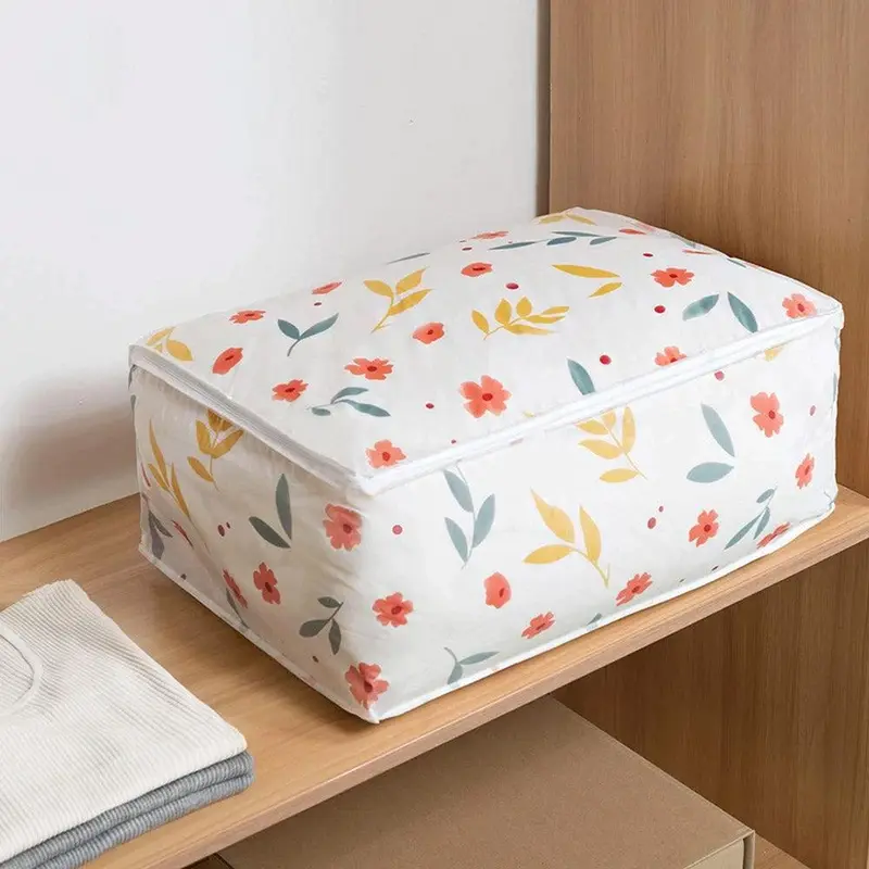 **(NET)**Quilt Storage Bag Wardrobe Organizer Large 57 x 40 x 22cm /22FK032Bear