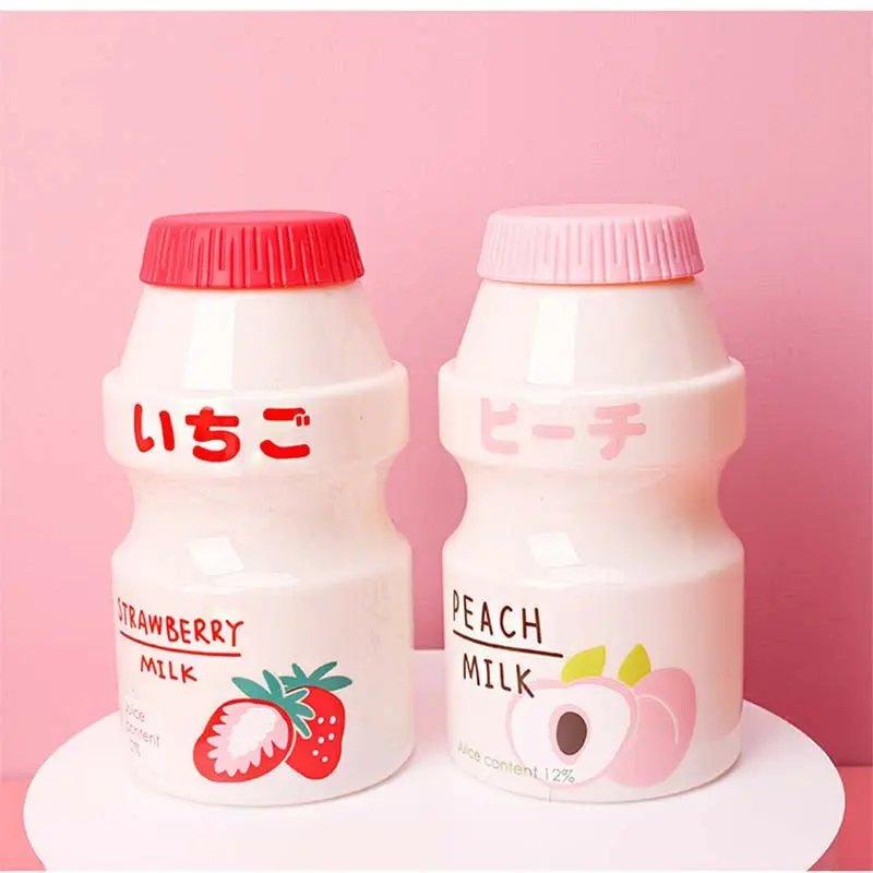 **NET**Summer Water Bottle Creative Fruit Plastic Portable Water Bottles For Kids Girl Anti-Fall Water Cup 480ml / 2216Banana