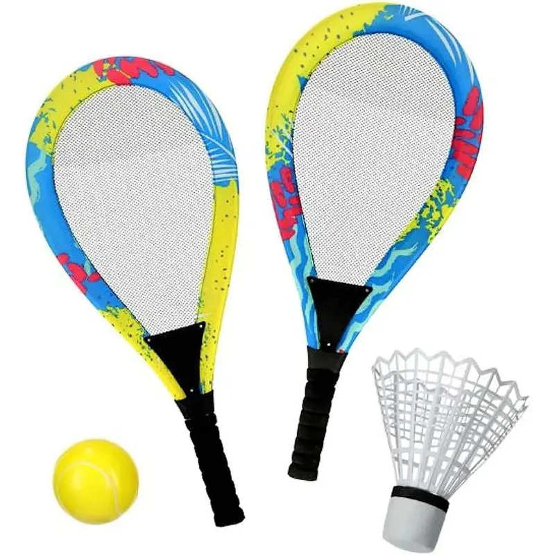 2 Rackets 1 Softball 1 Shuttlecock Ball Game Outdoor