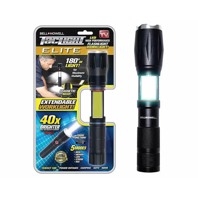 Bell and Howell Taclight Elite 40x Brighter Flashlight & Lantern in One