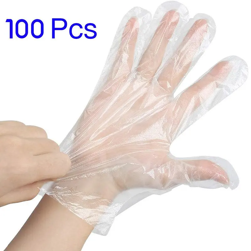 Beyti Transparent Nylon Disposable Gloves 100 Pcs