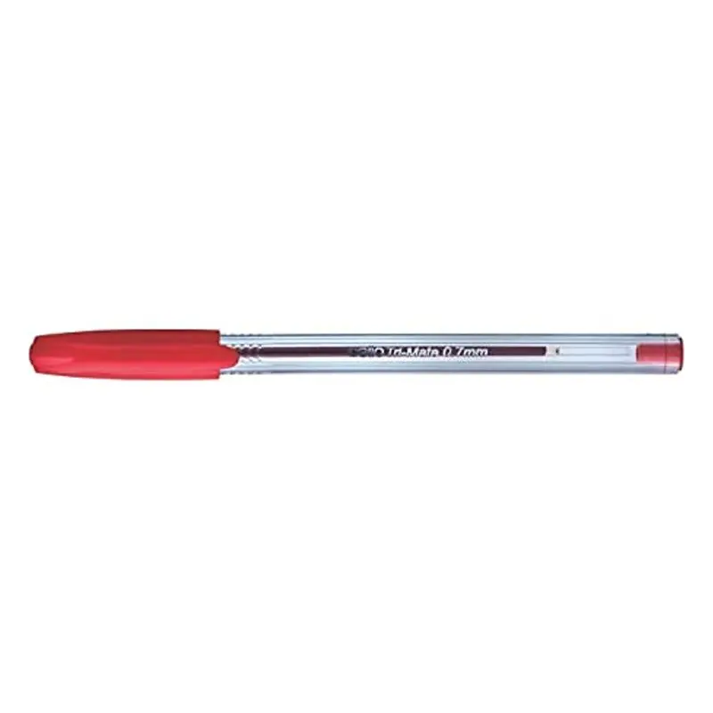 Bic Cello Trimate Ballpoint Pen 1.0mm / Red