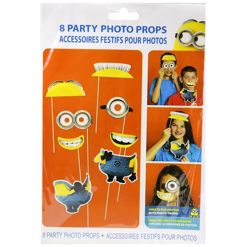 Birthday-Party Photo Props ( 8Pcs) /AB-4Minions