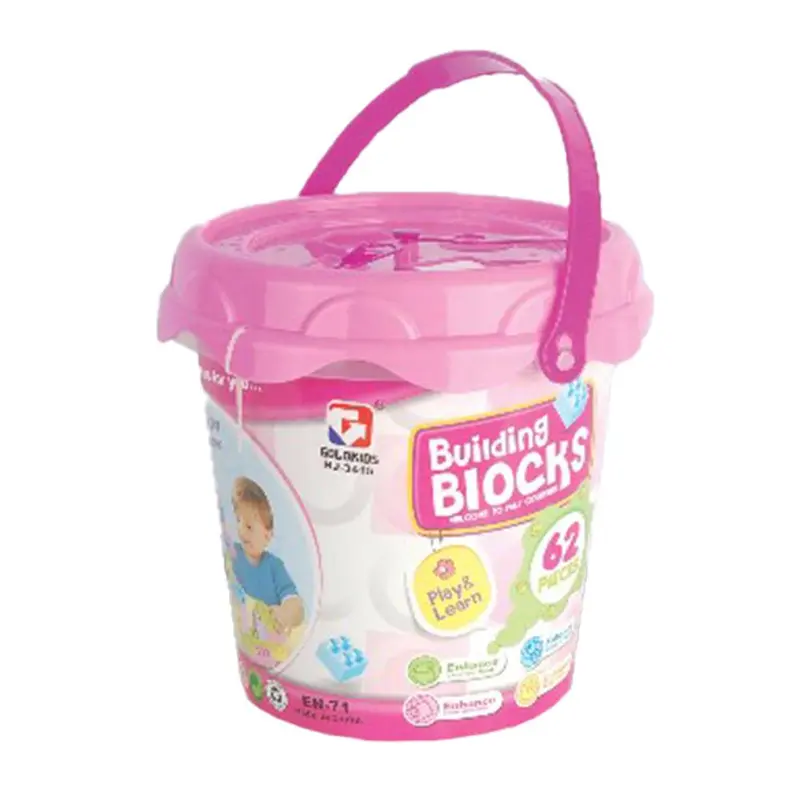 Blocks Basket 62 pcs  / HJ-3415/3416Pink