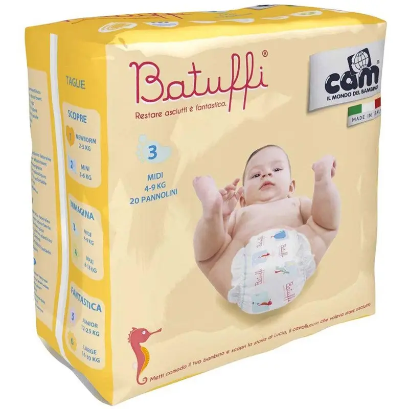CAM Il Mondo Batuffi Maxi Diapers Size 8-18 kg / 18 Diapers