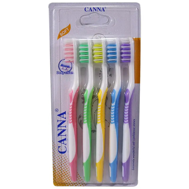 CANNA Soft Toothbrush Set (5 Pcs)Zigzag
