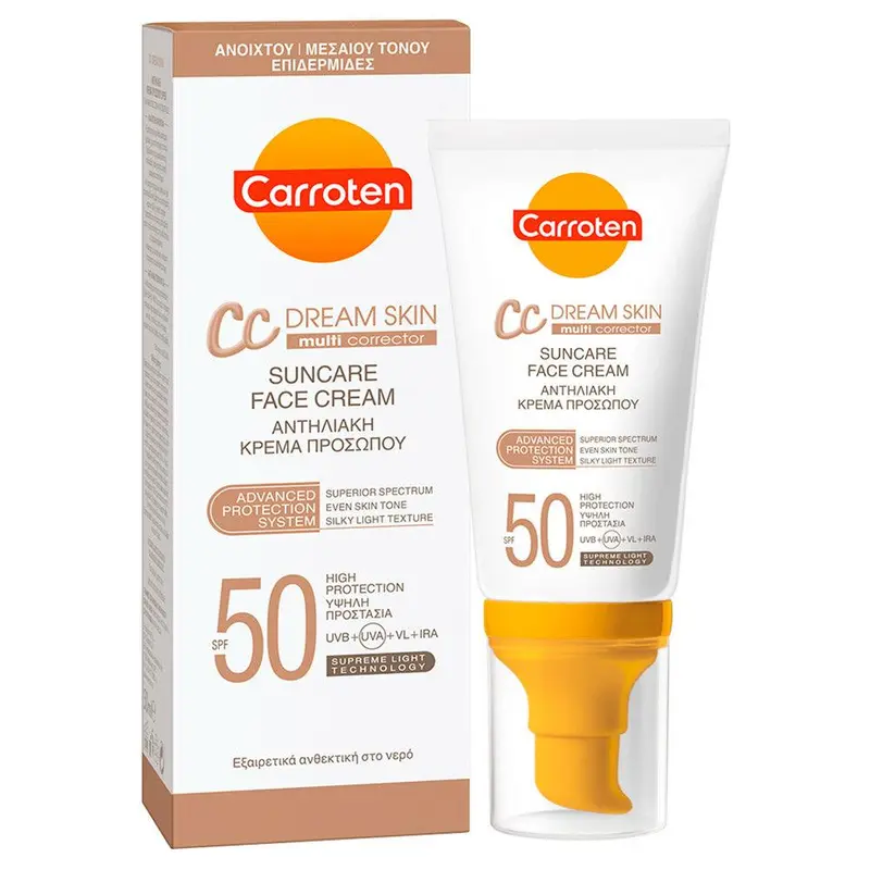 Carroten Dream Skin Suncare Face Cream with SPF50 50ml