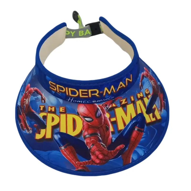 Cartoon Character Sun Visor Hat for UV Protection for Kids Boys and GirlsSpiderman