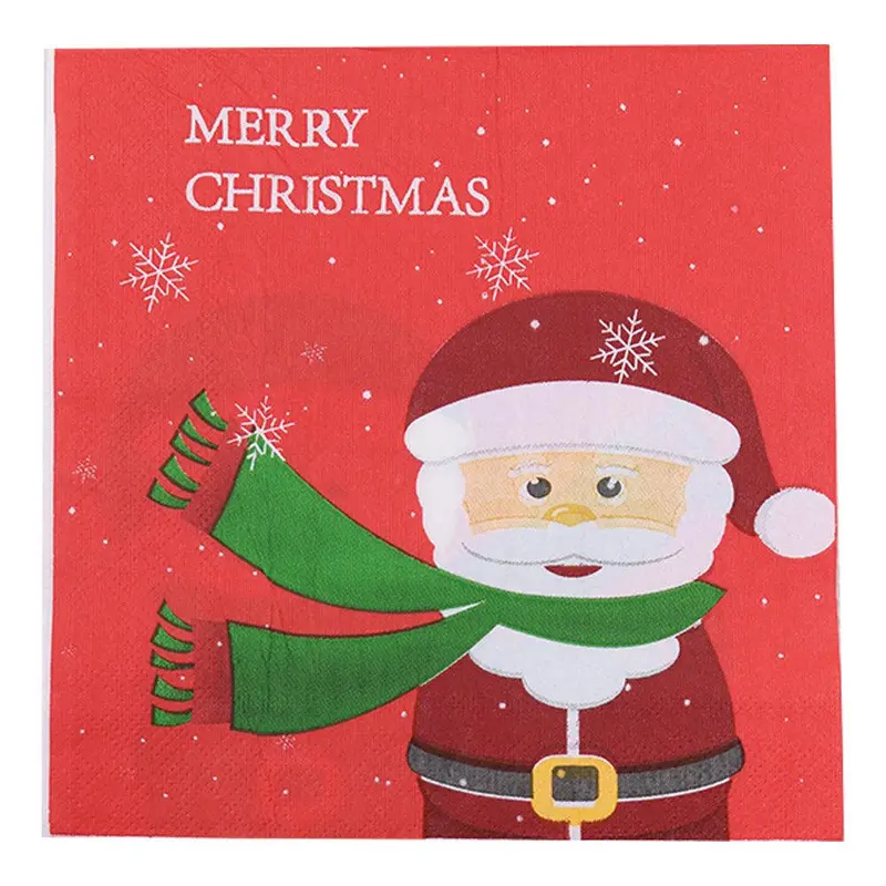 Christmas Napkin Set  ( 20 Pcs)Santa