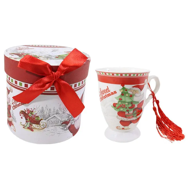 Christmas Mug in Rounded Santa Box