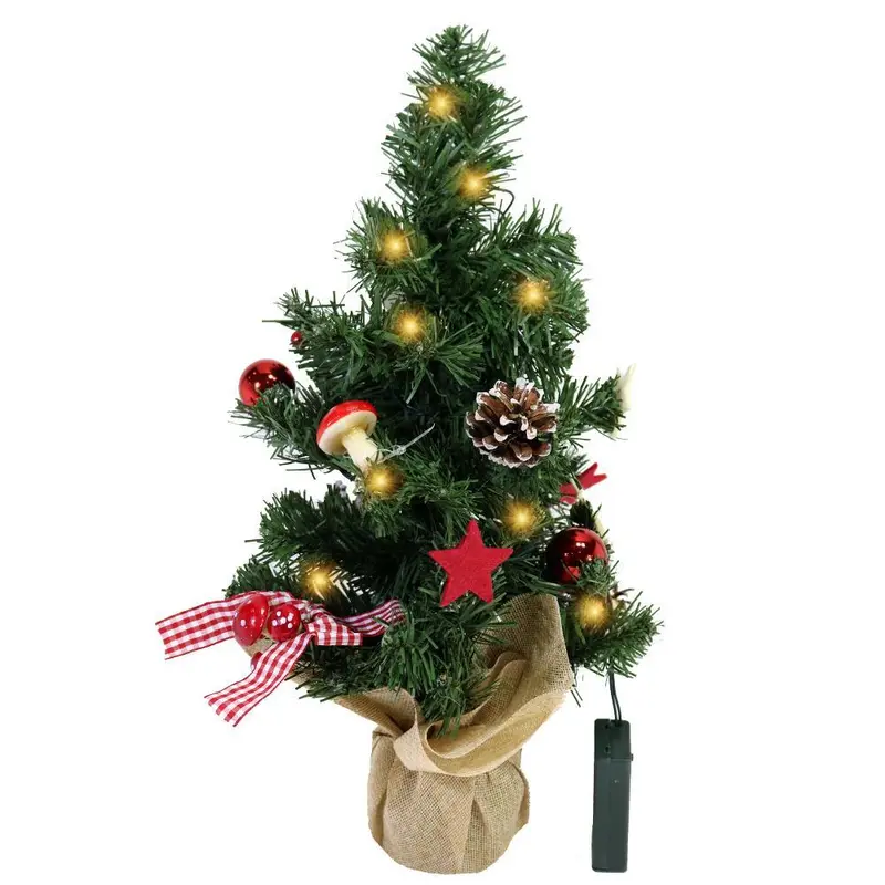 Christmas Plant Pot Tree 40 cm with 10 Led Light /990930A