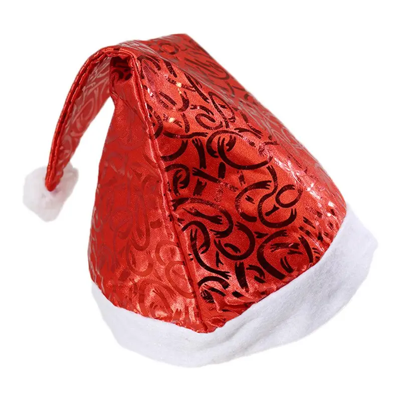 Christmas Red Glossy Santa Hat / Q-928