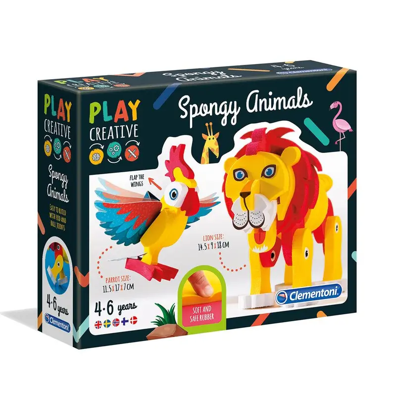 Clementoni Play Creative Spongy Animals