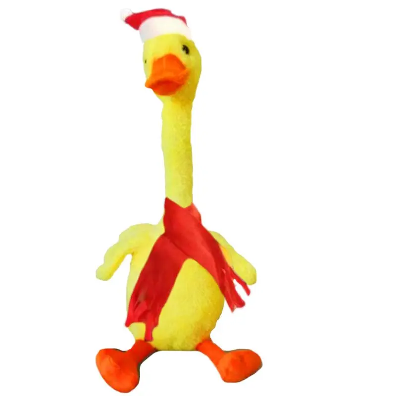 Dancing And Twisting Duck Luminous Voice Interaction Plush Toy (NET)Christmas