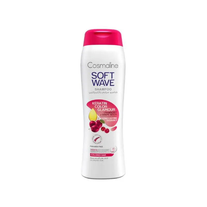 Cosmaline SOFT WAVE KERATIN COLOR GLAMOUR SHAMPOO FOR COLORED HAIR 400ml / B0003365