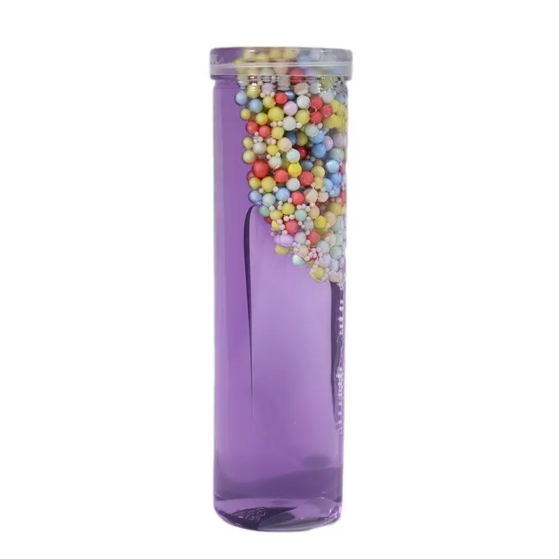 Crystal Mud Slime Bottle With Balls InsidePurple