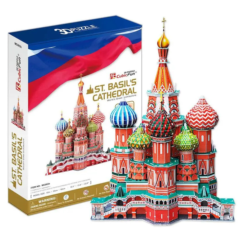 CubicFun St Basil Cathedral 3D Puzzle 184 Pcs