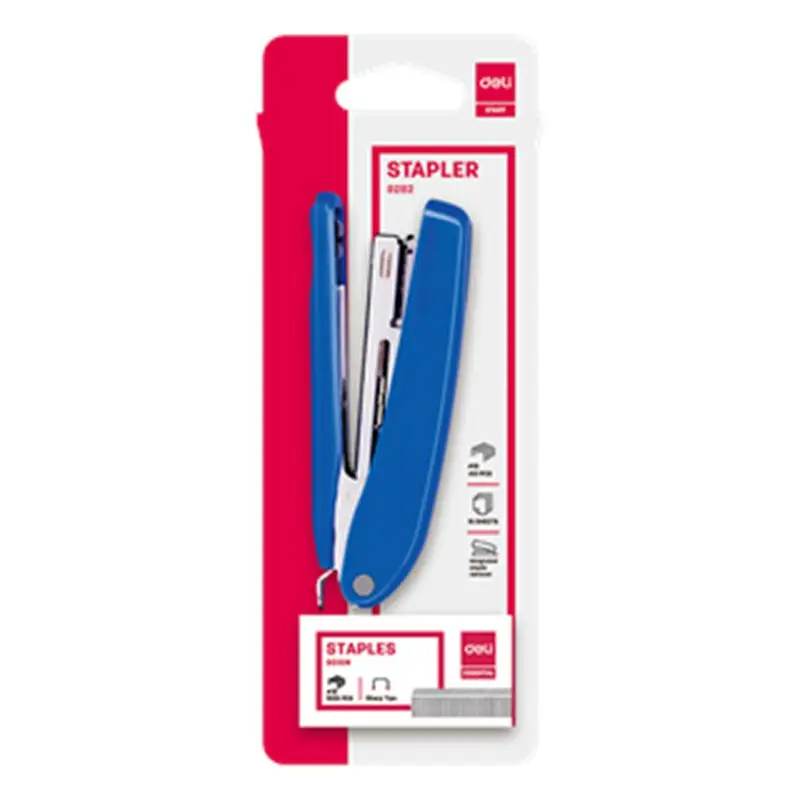 Deli 0282 Stapler 15 Sheets #10Blue