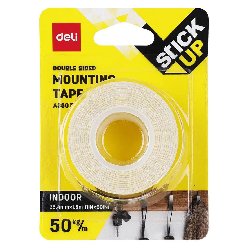 Deli A35011 Mounting Double Side Tape 25.4mm x 1.5m
