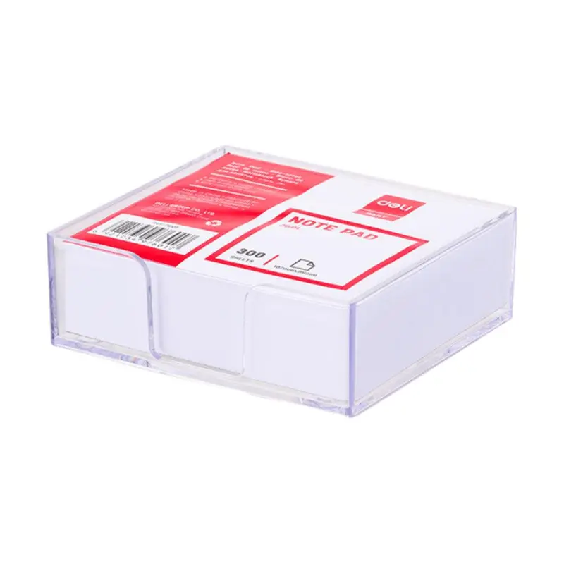 Deli E7601 sticky Notes Pad  10.7 x 9.6 x 3.8 cm
