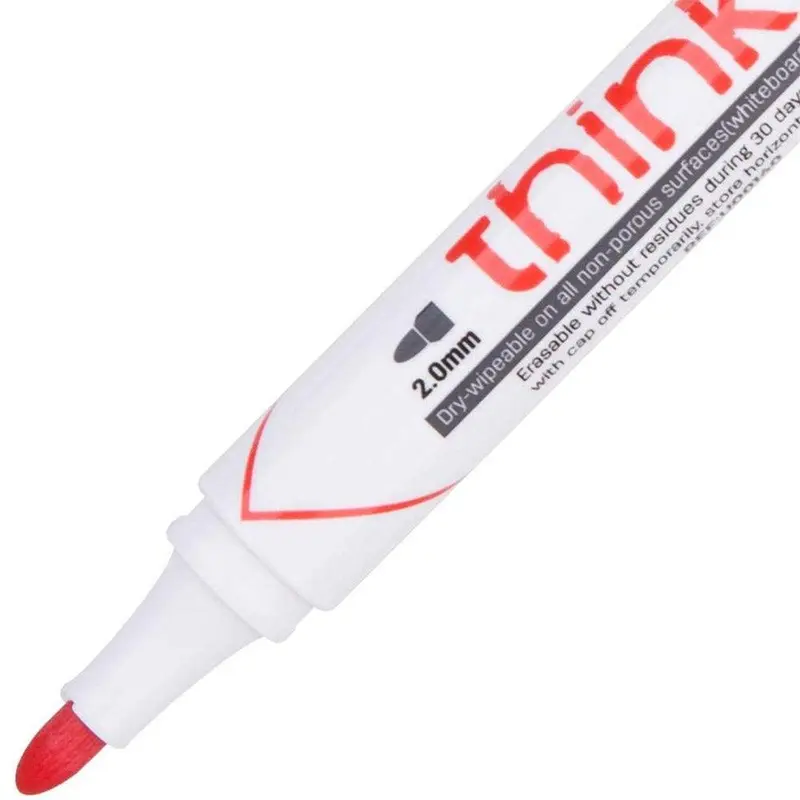 Deli U00140 Dry Erase Marker  Red / 41275