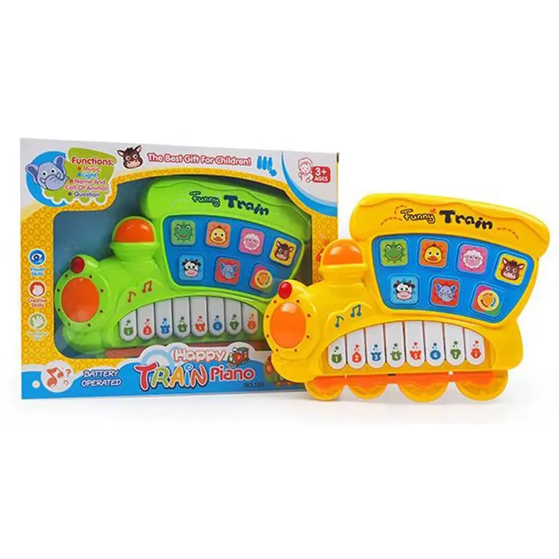 Funny Train Piano With Animal Voice & Music PlayGreen