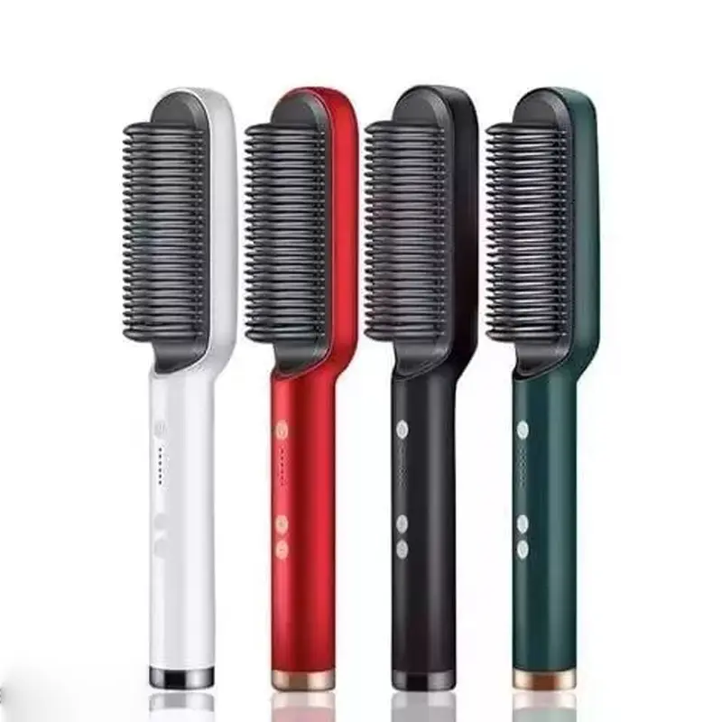 Hair Straightener comb for women & men hairstyles / FH909 / KN-231Green