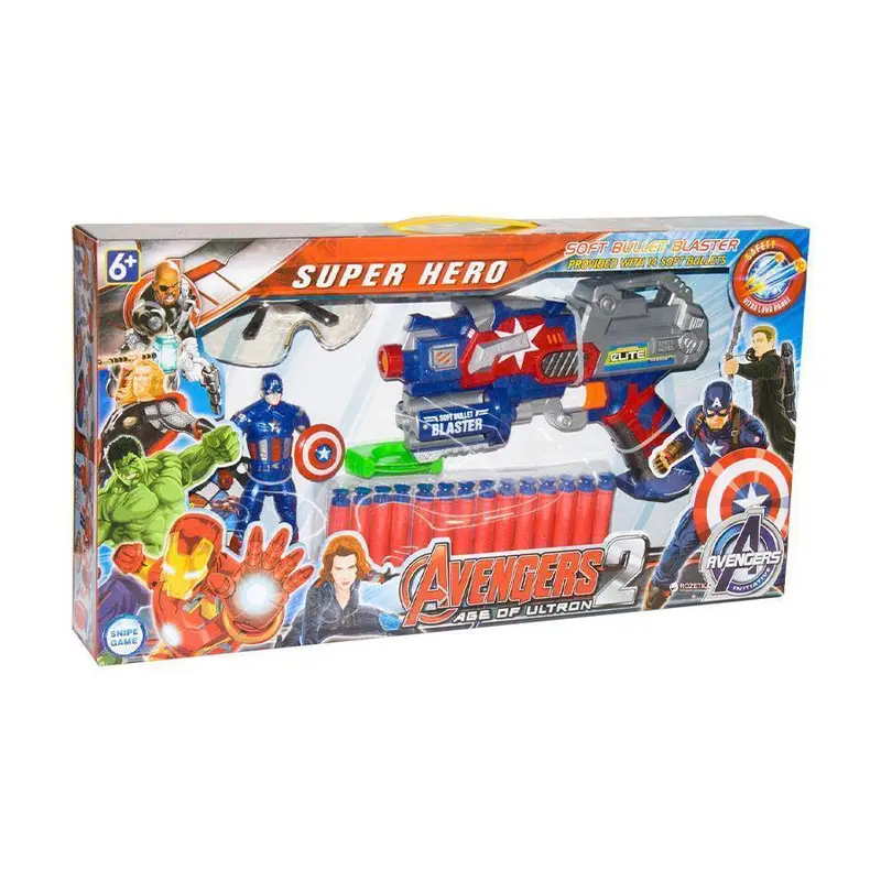 HAND PULL SOFT SHOOTING GUN SET