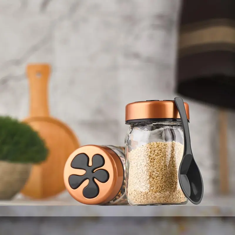 Hane Formo Spice Holder with Spoon 190ccBlack