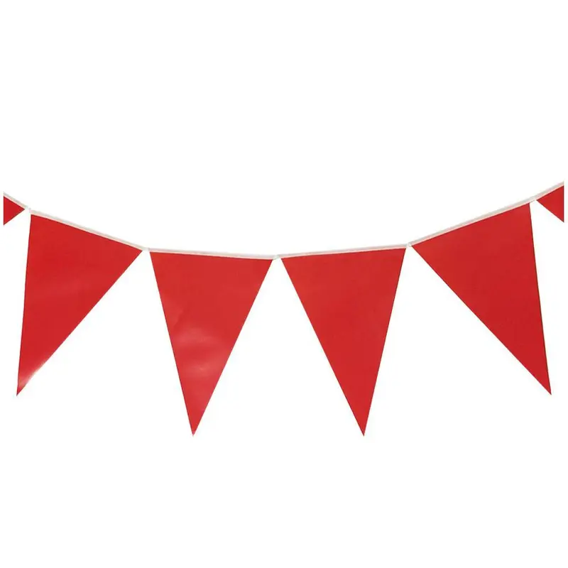 Happy Birthday Colored Flag Banner (10 Pcs) / E-107/AB-120 / 416168Red