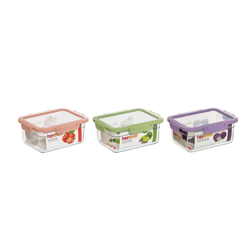 Herevin Airtight Food Container Soft Mix Color  / 2.2LtPurple