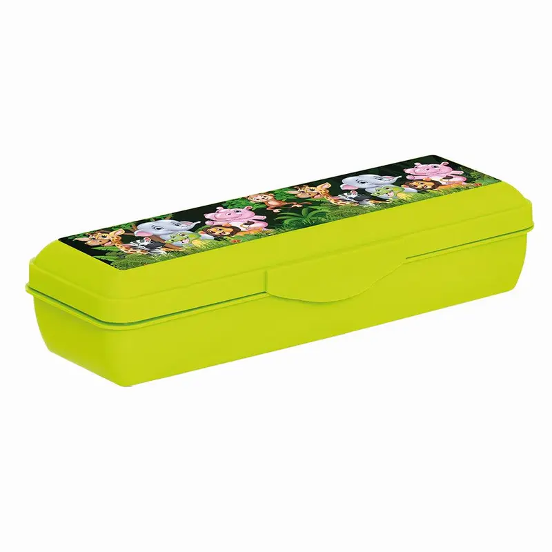 Herevin Pencil Case - Green Animals