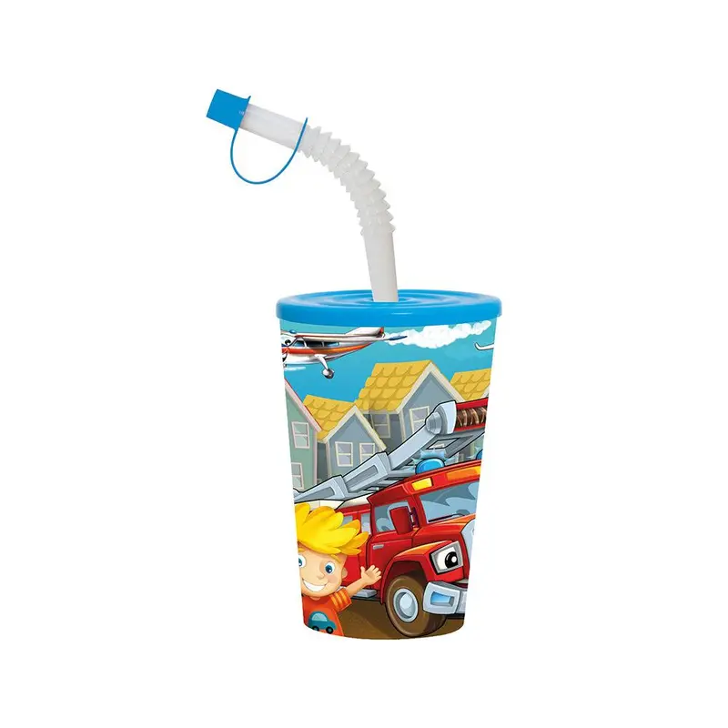 Herevin Tumbler with Bendy Straw - Blond Boy