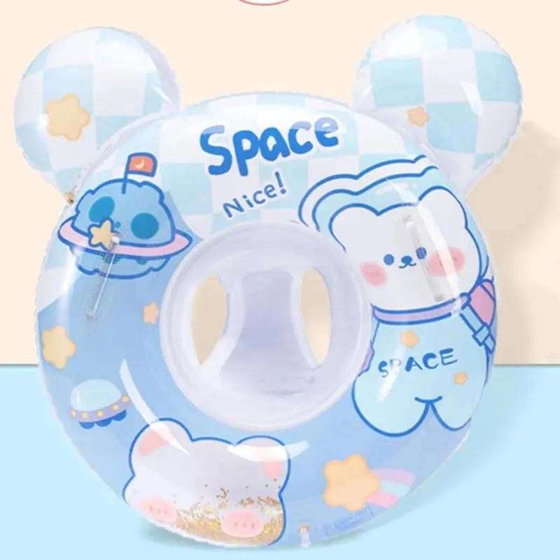 Inflatable Bowknot Baby Swimming Ring 60 cmBlue