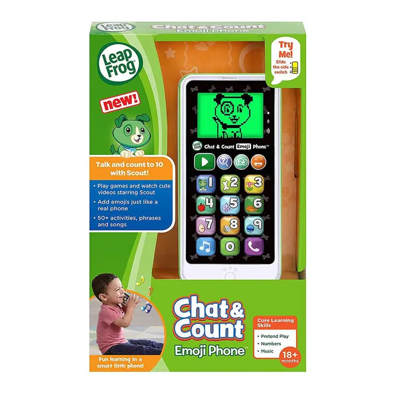 LeapFrog Chat & Count Emoji Phone Green (French Version)