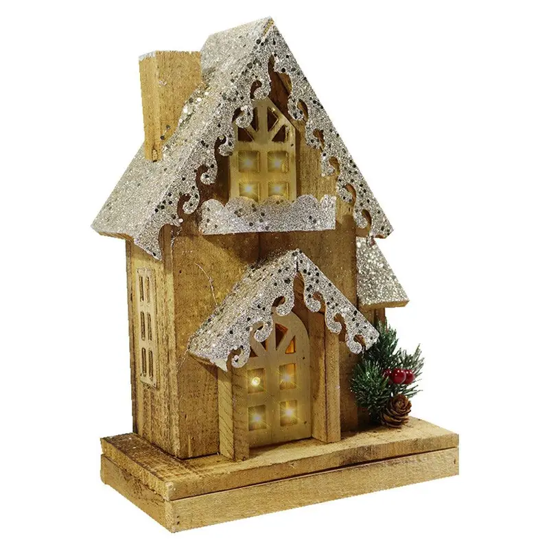 Light Wood House Christmas Decoration LED 29 CM / Z18-001