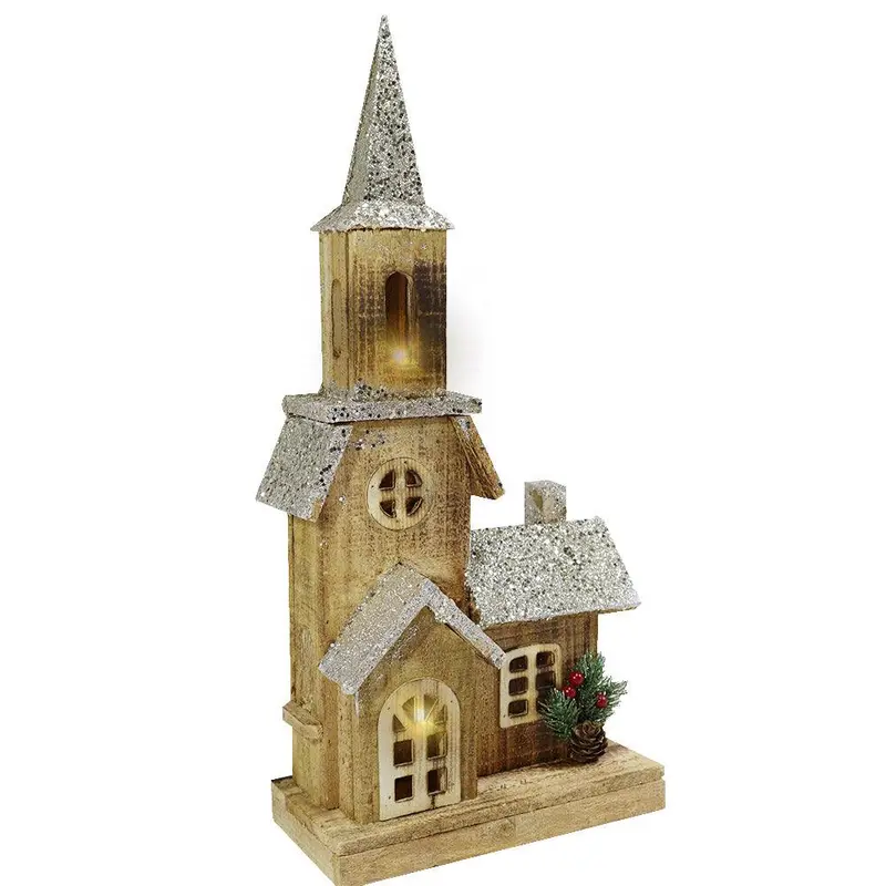 Light Wood House Christmas Decoration LED 52 CM / Z18-037