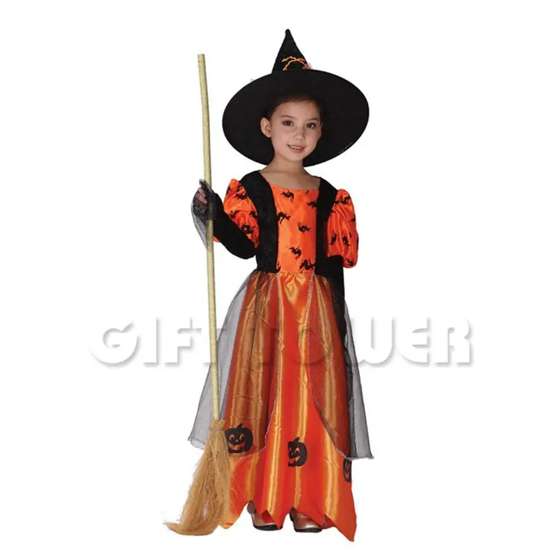 Lovely Pumpkin Witch GirlLarge