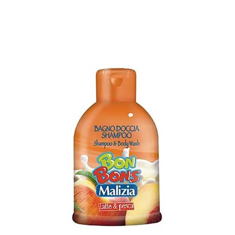 Malizia BonBons Milk and Peach Shampoo and Body Wash 400ml