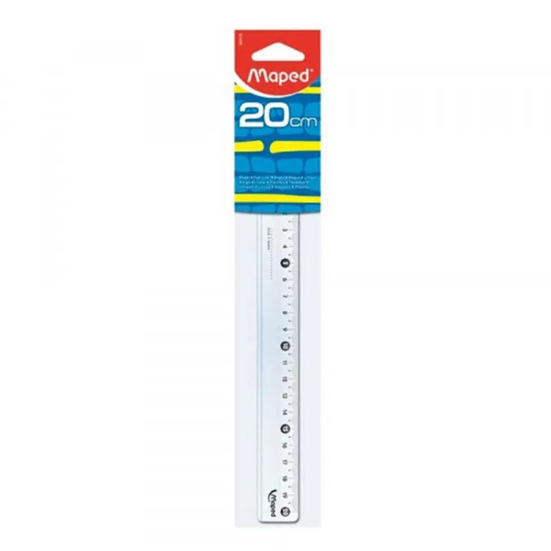 Maped Ruler 20 cm Cristal Flat / 61125