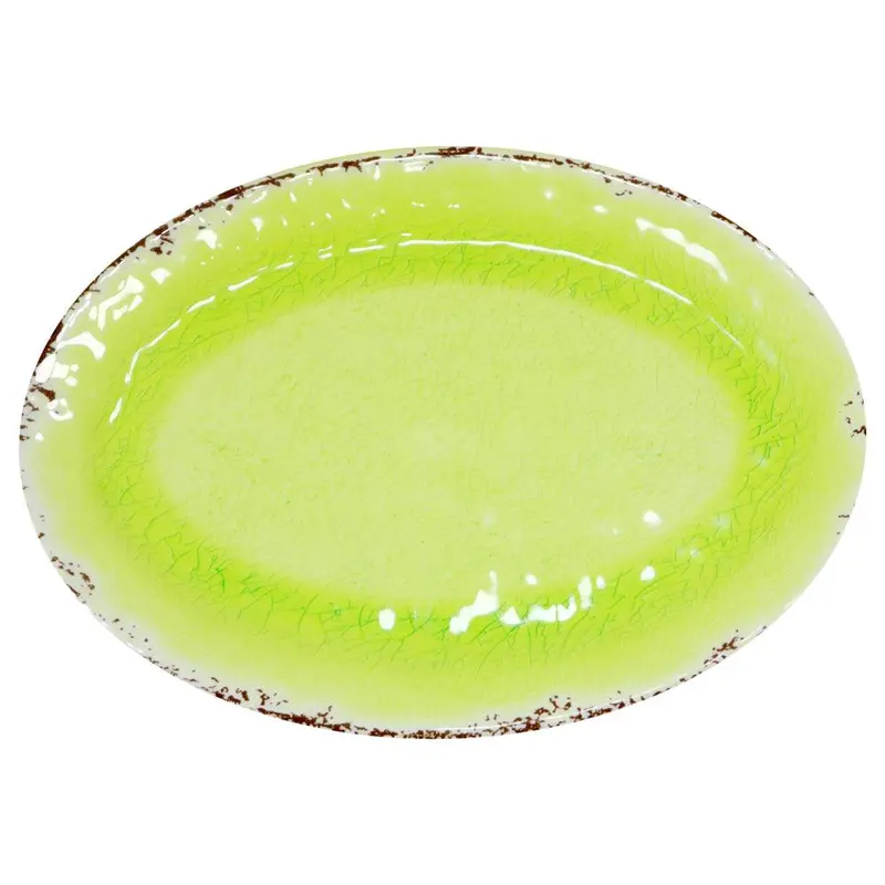 Melamine Big Oval Plate / HMZ2857Green