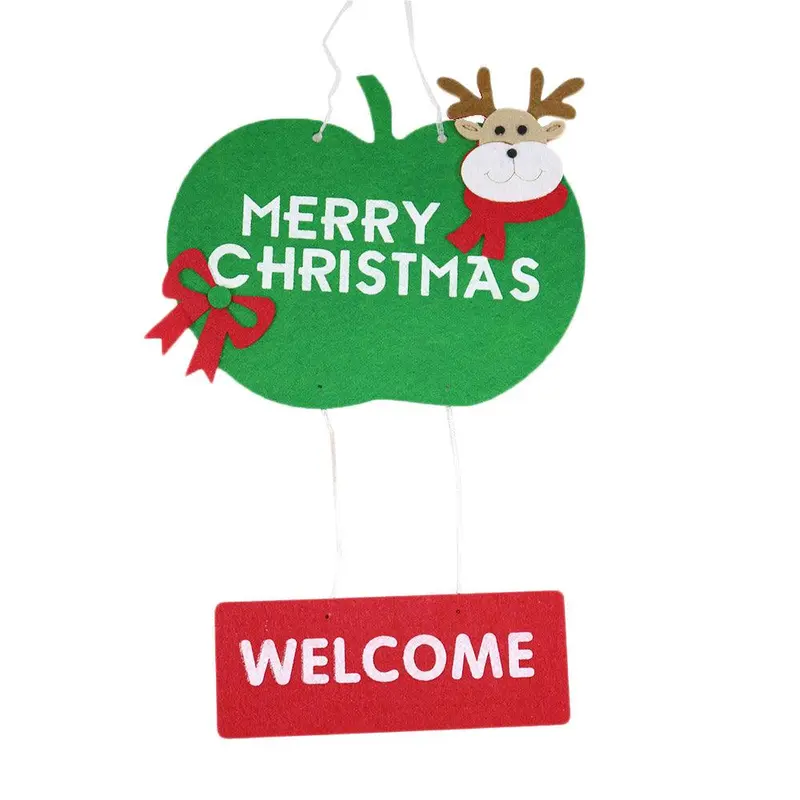 Merry Christmas Welcome Door Hanger / C-488Deer