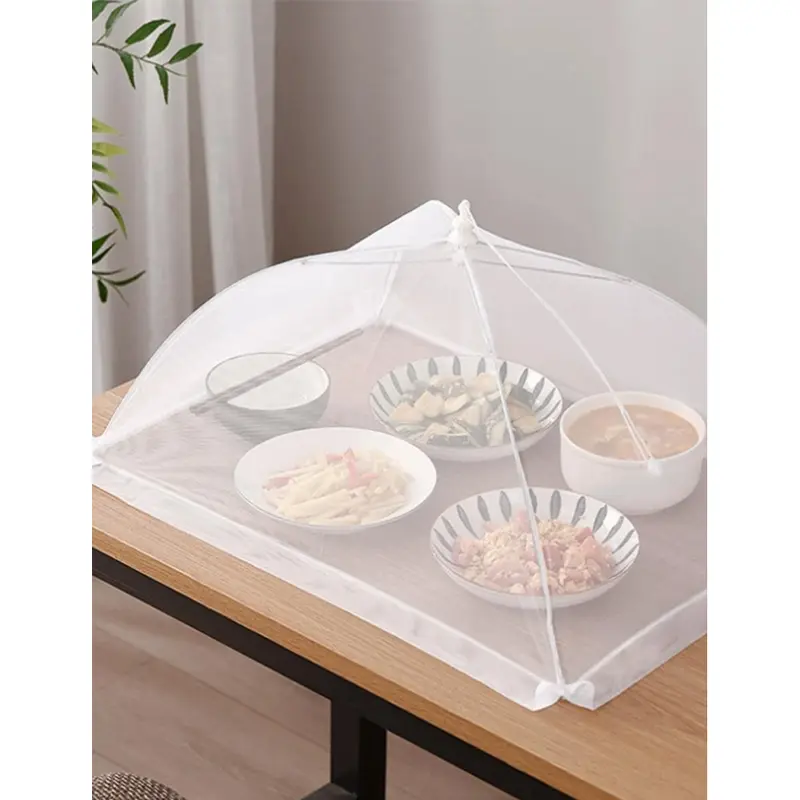 Mesh Food Covers Tent Umbrella for Outdoors and Camping Food Net Cover Keep Out Flies Mosquitoes Ideal for Parties BBQ, Reusable and Collapsible 105 x 55 cmBlue