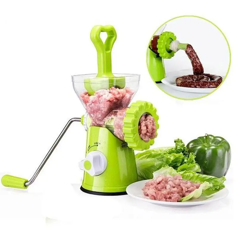 Multifunctional Plastic Manual Meat Grinder Manual Filling Machine Enema Home Kitchen Supplies Chopper Hand Operated /JR-1