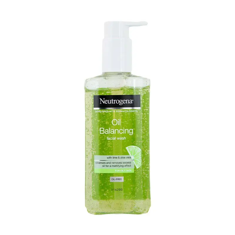 Neutrogena Oil Balancing Facial Wash with Lime & Aloe vera for Oily Skin  200ml