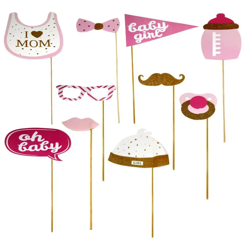 Party Time Sticks Set (10 Pcs) / AB-5Pink Baby Girl