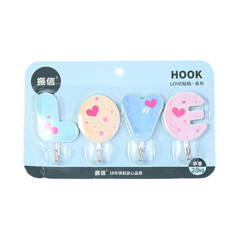 Plastic Love Sticky Hook 4 pcs