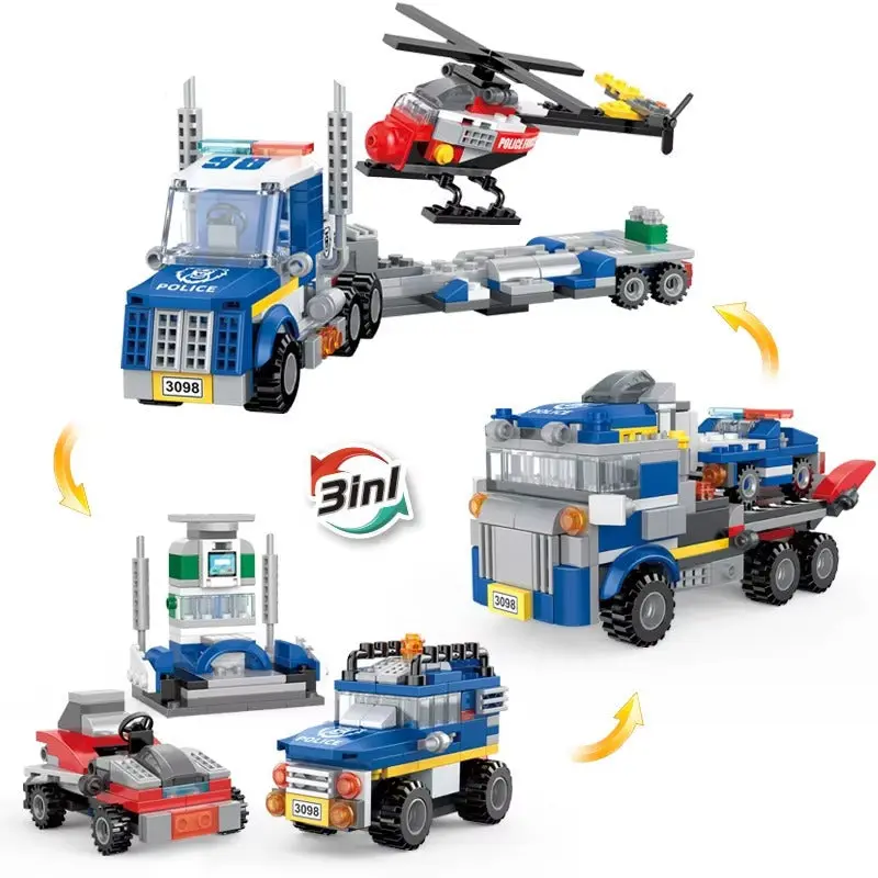 Polices Car Building Blocks Sets