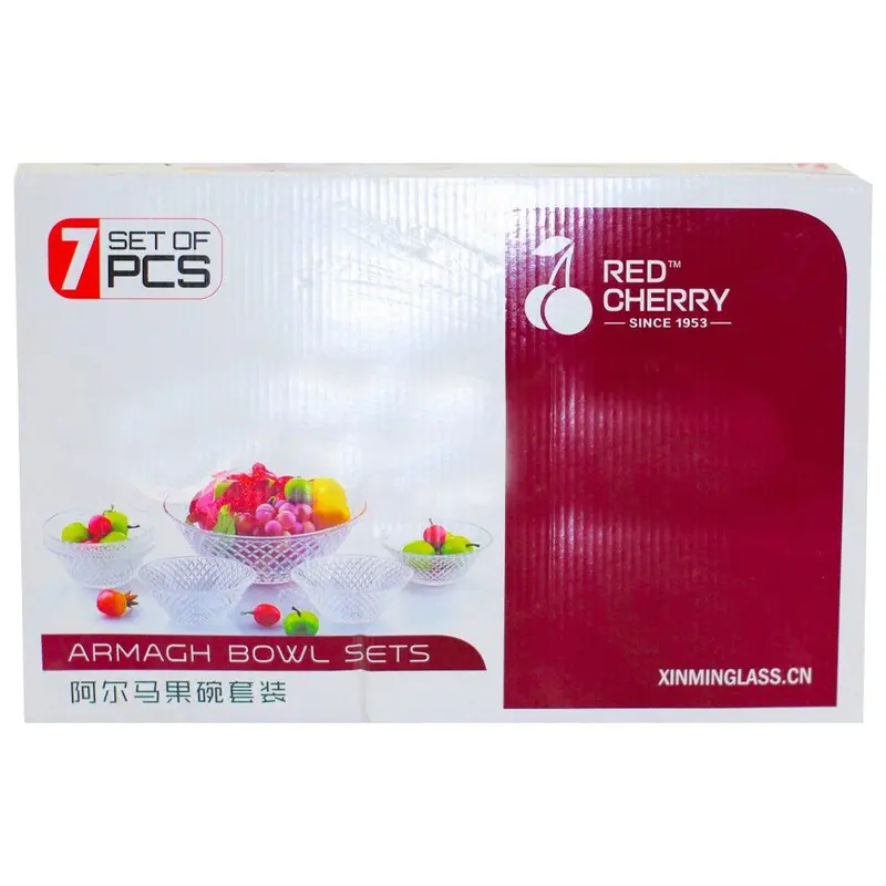 Red Cherry 7 Pcs Camden Bowl Sets / MW-475/ 7306C