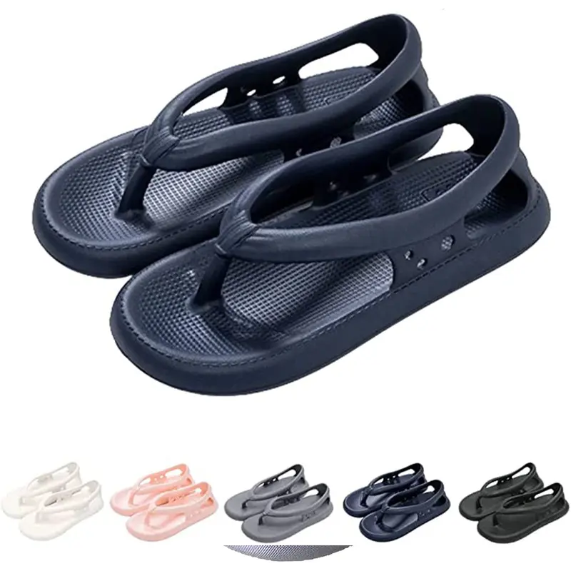 Sandals Fashion Shoes Flip Flops Thick Bottom For Men & Women40 - 41 / Grey